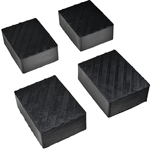 4 × gummidyna gummiblock för domkraft 165 x 120 x 60 mm sats gummiblock lyftplattform