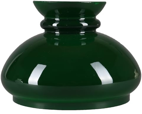 Lampenglas Petroleumglas Ersatzglas Lampenschirm Leuchtenglas Ø 141mm glanz Lampenschirm Opalglas Grün