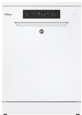 Hoover H-DISH 300 Freestanding Dishwasher, 13 Place Settings, Class C, Wi-Fi & Bluetooth, Maxi Tub, Rapid Wash & Start Delay, White, 60x60x85 cm - HF 3C7L0W-80