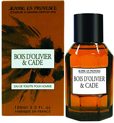 JEANNE EN PROVENCE - Parfum Homme Bois d'Olivier et Cade - Eau de toilette - Flacon Vaporisateur 100 ml - Fabriqué en France à Grasse