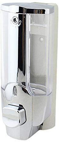 Washing soap Dispenser Large Capacity Shampoo Shower Gel Plastic Box 350ML,electroplated,Double/164 (Color : Electroplated, Size : Twin)