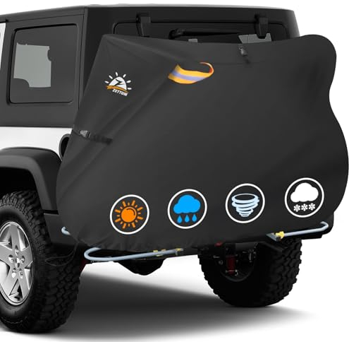 Zettum Housse de Vélo Améliorée pour Transporter 2 Vélos - Protection PU Imperméable pour Porte-Bagages Arrière et Stockage Extérieur sur l'Embrayage de la Voiture