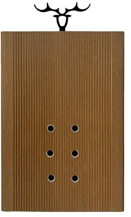 Aluco Wood Planche de montage pour fougère corne de cerf, pot mural, planche murale verticale pour plantes suspendues, planche WPC, convient pour platycérium, orchidées et plantes succulentes, (20 x