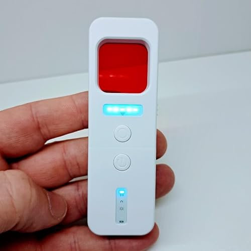 Detector de microespías GPS coche Cámaras espía Hogar Oficina Profesional Tecnología Militar de 1 a 6,5 GHz GSM GPS Wifi RF EMF Alarma y Linterna Led (T5)