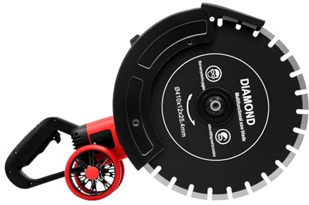 Betonsäge Trennschneider 4000W - Elektrische Steinschneidemaschine Nass- und Trockenschnitt, Betonschneider, Staubfreies Schneiden, inkl. 410 mm Sägeblatt - Für Beton, Mauerwerk, Granit und Marmor