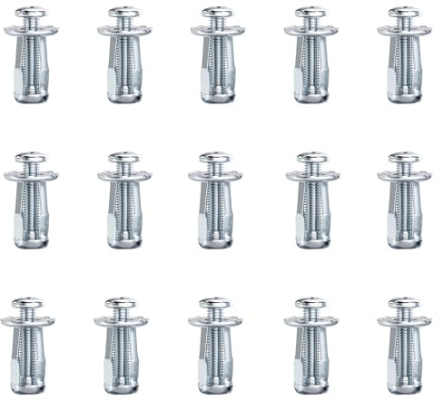 Meleg Otthon Hohlraumdübel M5, 15 Stück, Metall-Expansionsdübel für Trockenbau und Rigips, Hohlwandanker (M4x20-15pcs)