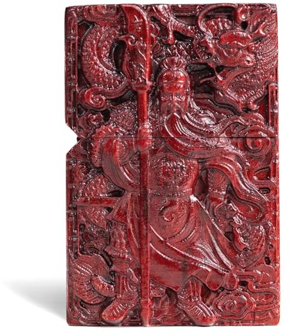 SIUSYACI Briquet sculpté en bois de santal rouge naturel, remplaçable pour Zippo (étui uniquement), taille de l'insert compatible 3,6 cm x 1,2 cm x 5 cm (style 3)