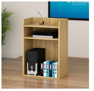 Rednerpult, Podiumständer, Holz, Kirchenkanzeln, bodenstehende Podien, Schreibtisch, Multifunktionskanzel, mobiles Rednerpult aus Holz, modernes Rednerpult für Klassenzimmer, Konferenzen, Ho