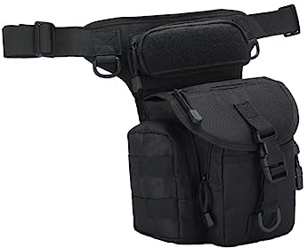ibasenice wasserdichte Tarn -Umhängetasche faltbar Reisetasche für Reisen Schulter Riementasche Schlingensack angesagte Bauchtasche Beintasche Kletterausrüstung Schwarz