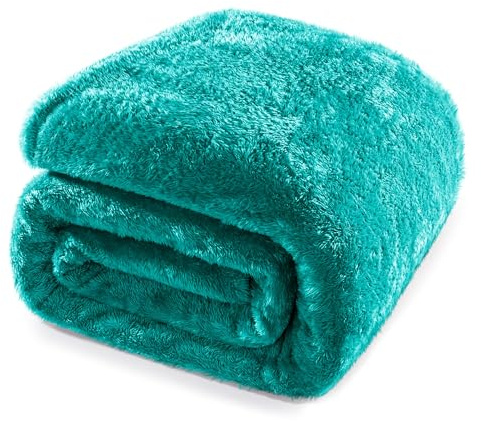 Whale Flotilla Manta Forro Polar Mullida de Sofá 230 x 270 cm | Manta Decorativa Para Cama, Cubrecama, Cálida, Suave, Acogedora, Peluda, Verde
