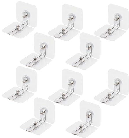 10 Stücke Klebe Kippsicherung Möbel, Möbel-Wandanker Ohne Bhren | Einfach Anzubringen,Stabil Starken,Kippschutz zum Ankleben für Schrank Regal Kommode