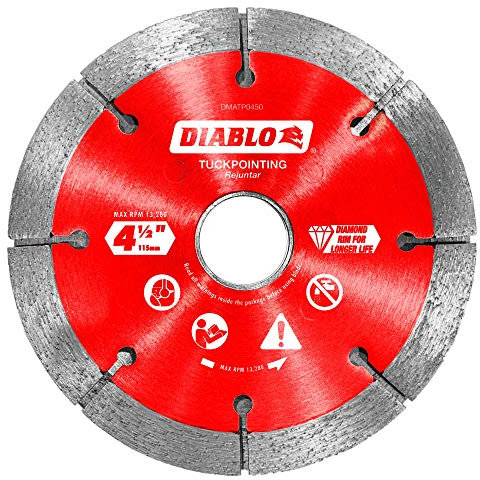 Diablo DMATP0450 4-1/2 in. Diamond Tuck Point Blade for Masonry