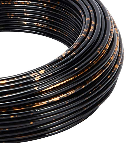 BENECREAT 23m 2mm Alambre de Aluminio Multicolor para Joyería Alambre Metálico de Bisutería con Caja de Embalaje para Manualidad, Artesanía - Camuflaje (Negro, Oro)
