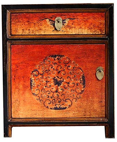 OPIUM OUTLET Meuble Chambre Commode Table de Nuit Table de Chevet Console Buffet chiffonnier Cabinet Armoire Chinois Asiatique Oriental Antique Vintage Shabby-Chic