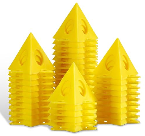 KATA 36PCS Painter's Pyramids, Paint Stands for Cabinet Doors & Woodworking | Painter's Triangle Stands Lift Wood Boards, Frames, Shelves, Crafts and Canvas While Painting, Staining, Spraying or Drying