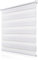Doppelrollo Klemmfix ohne Bohren B100 x H110cm(Stoffbreite 96cm) Weiß, Rollos für Fenster, Rollo ohne Bohren mit Lichtdurchlässig und Verdunkelnd/Höhe Stufenlos Verstellbar/Kindersicherung