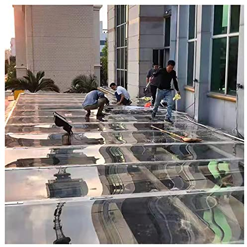 Durchsichtige Acrylplatte Polycarbonat-Kunststofffolie, 0,6 M/0,8 M/1 M/1,2 M/1,4 M Gewächshaus-Ersatzplatte, DIY Transparentes PC-Ausdauerbrett For Gewächshaus-Markisen ( Color : Clear-1.2mm , Size :