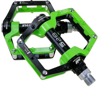 Fahrradpedale, Mountainbike-Pedale, Aluminium-Legierung Fahrrad-Pedale, 9/16 Sealed Bearing Anti-Rutsch-Pedal, leichte Straße Radfahren Fahrrad Pedal Plattform für Straße Berg BMX MTB Bike