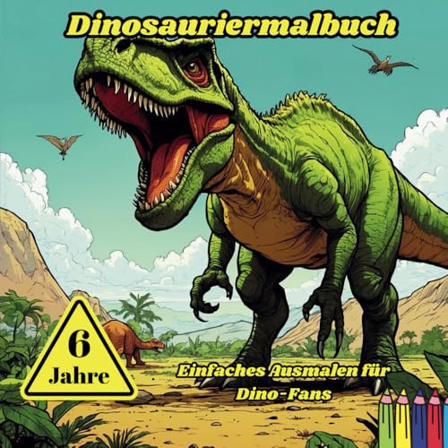 Kinder Malbuch: Dinosaurier: Einfaches Ausmalen für Dino-Fans