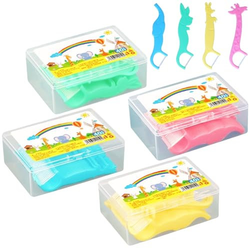 160 Seda Infantil,Hilo Dental con Mango Arcos Dentales,Dental Floss,Hilo Dental Floss de Barra,Hilo Dentalcon Soporte para Palillos,Hilo Dental con Mango,Palillos de Hilo Dental Desechables