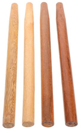 VICASKY 4pcs Ergonomic Hardwood Handles for Garden Tools Replacement Handles for Axes Hoes Long Wooden for Tools