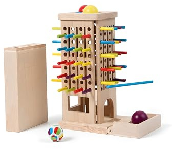 Genérico Juego de Mesa Montessori para Niños 3 4 5 6 Años, 3 en 1 Juguetes Montessori, Juego de Habilidades Motoras Finas, Bueno para Fiestas, Juegos Familiares, Nños y Niñas