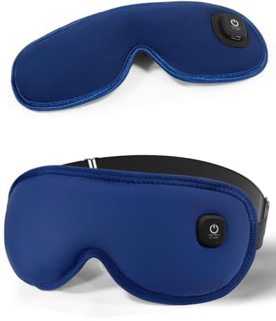 COMOIL Cordless Heated Eye Mask, Rechargeable Warm Compress for Dry Eyes | 1500mAh Rechargebale Eye Heating Pad, Washable , Adjustable Warm Eye Compress for Puffy Eyes, Blepharitis, Styes