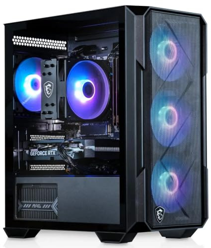 ADMI Nyx Gaming PC, Ryzen 5500, RTX 5060 8GB, 16GB DDR4, 1TB NVMe, WiFi, MSI M120R RGB Case (Black), Windows 11