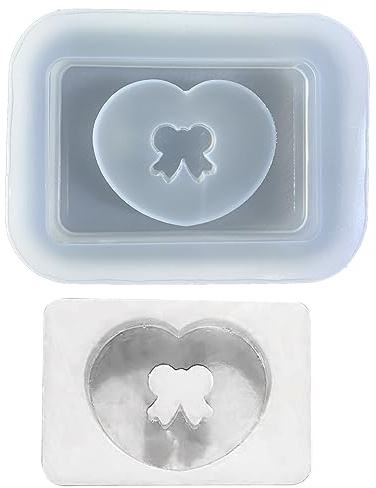 YIGZYCN Moule en silicone pour décoration en résine, motif ourson, nœud papillon, moule en silicone pour femme porte-clés décoratif