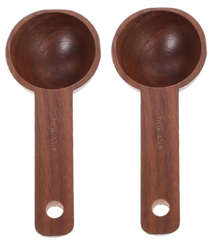 Cabilock 2 Piezas Cuchara Dosificadora De Cafe Cucharaditas Pequeñas Cuchara Medidora Medición De La Madera Café