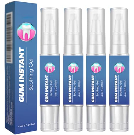 QOCUILC 4pcs Gel De Encías,Gel Encías,Instantáneo Encías,Bolígrafo Des Esencia De Limpieza Blanqueamiento Des Dientes,Removedor Manchas Dientes