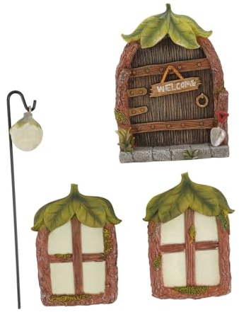 DIYEAH Colgante de Resina Luminosa para Puertas y Ventanas Decoración de Miniescena para Jardín o Patio