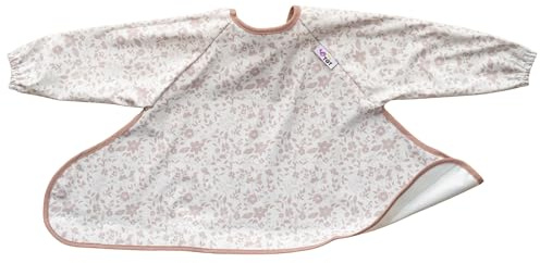 Tidy Tot®™ Bavoir Manches Longues Bébé – Modèle Repas pour DME et Diversification Alimentaire, Protection Anti-Salissures, À Utiliser Seul ou avec le Kit Bavoir et Plateau, Dès 4 Mois