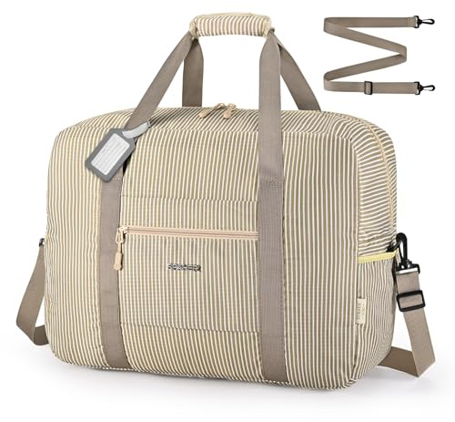 SPAHER Sac de Voyage Pliable Cabine Avion Bagage Cabine 45x36x20 Easyjet Bagage a Main Pliable Sac de Sport Weekend Maternité Piscine Femme Homme Imperméable 30L pour Voyage Gym Camping
