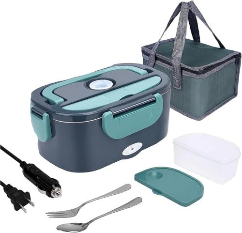 ZMCGNO Scaldavivande elettrico da 1,5 L e 60 W, for auto o casa, a prova di perdite, for camionisti(US)