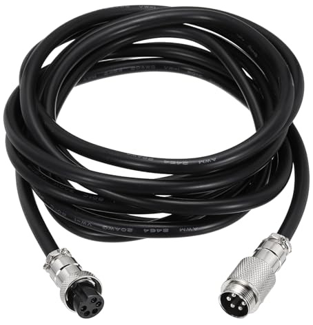 QUARKZMAN GX16 5 Pin Cavo Maschio Femmina Testa Aviation Cordset 3M/9.84ft | Adattatore Elettrico Circolare Connettore Femmina Maschio 22AWG, Pannello Montato