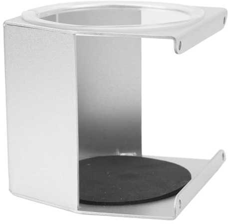 Asixxsix Portavasos para Vehículos Recreativos, Portavasos de Aleación de Aluminio a Prueba de óxido, Tamaño Ajustable para la Mayoría de Botellas, Tazas con Protector de Silicona y Espuma Reductora