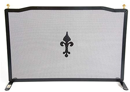 ONDA- PARASCINTILLE IN FERRO BATTUTO PER CAMINO CM 80