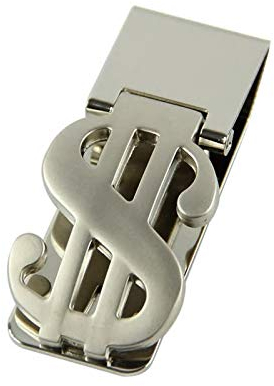 Fa.Wessel Geldscheinklammer Edelstahl im Dollar Design. Edel und elegant für Männer mit Stil und Klasse | Geldklammer | Money Clip | Geldclip