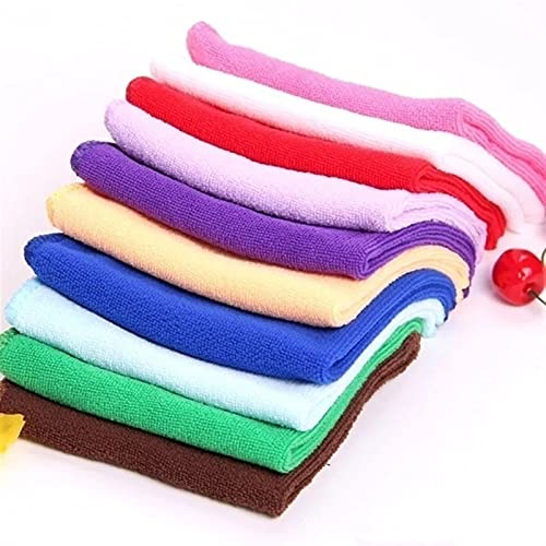 10 stücke ultra weiche mikrofaser handtuch auto car car care styling säuberung mikrofaser (Color : 10pcs)