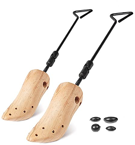 JSHshield Camilla de Botas con Madera Metal Aflojar Zapatos Ajustados Arbol de Botas Ajustable Ancho de Estiramiento para Botas de Senderismo Botas de Trabajo 1 Par M