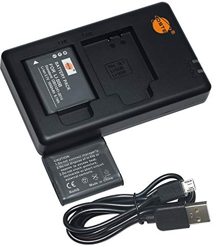 D-LI92 DSTE (2-Pack) Power Battery LI-50B + Micro USB Charger Compatible with Ricoh Pentax D-LI92 and Optio I-10, RZ10, RZ18, WG-1, WG-1 GPS, WG-2, WG-2 GPS, WG-3