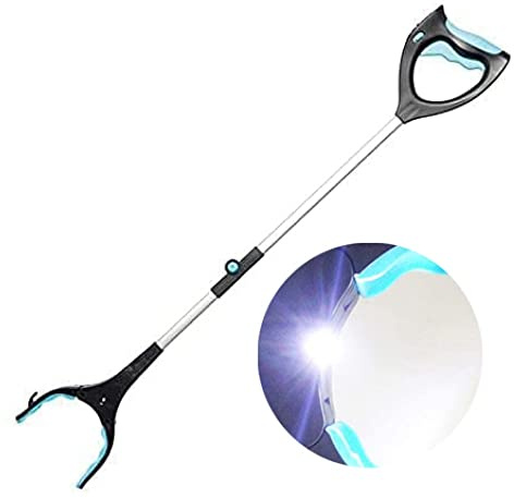 Aspect Grabber Reacher Tool | 32 Foldable Gripper & Reaching Tool with Rotating Jaw & Torch | Lightweight Long Handy Trash Claw Grabber, Reaching Tool for Trash Pick Up, Litter Picker, Arm Extension