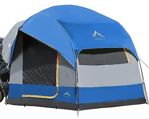GoHimal SUV Tent Camping Tent Waterproof PU3000mm Spacious Double Layer Design for 5-8 People Includes Rain Cover and Storage Bag 8ft L x 8ft W x 8ft H