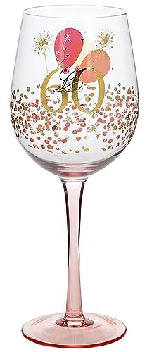 Shudehill Giftware Rush Blossom 60th Birthday Wine Glass JD 331785
