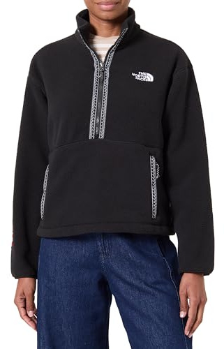 THE NORTH FACE NF0A88Z3JK31 W TNF FLEESKI 1/4 Zip PO Maglia Lunga Donna TNF Black Taglia M