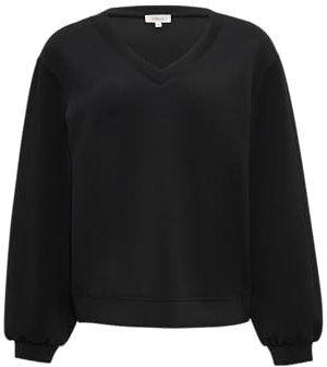 s.Oliver Scuba-Sweatshirt mit V-Ausschnitt