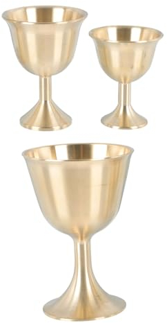 Cabilock 6 Pièces Verre à vin culte de dieu calice viking gobelet européen vintage decoration décoration vintage décor d'or décor vintage coupes à vin en cuivre parure de tasse ancien flûte