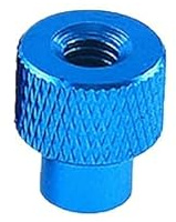 KXJSYL Tool 5 Stück M2 M2,5 M3 M3,5 Flügelmuttern, Aluminiumlegierung, Durchgangsloch, handfest, Rändelmutter, Mehrfarbig (Color : Sky Blue, Size : M2)