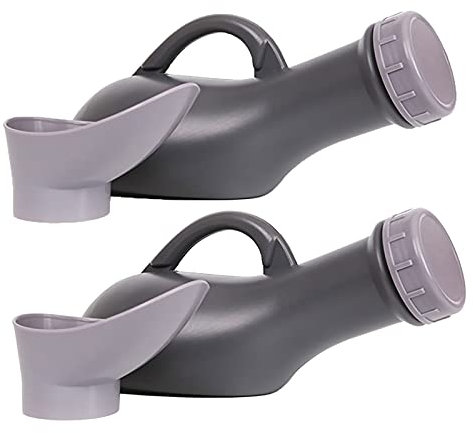 (2er-Pack Urinale – 1000 ml, Armeegrün, dickes Urinal mit Deckel, tragbar, versierwendbar, leicht zu reinigen, für Männer, weibliche Inkontinenz, ältere Kinder und alle, die bettlägerig sind